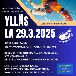 VARALISTA Laskettelureissu Ylläkselle LA 29.3.2025 (260447V)