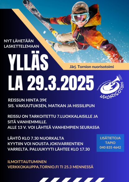 VARALISTA Laskettelureissu Ylläkselle LA 29.3.2025
