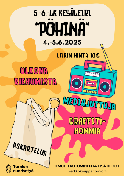 PÖHINÄ - 5.-6.-luokkalaisten kesäleiri