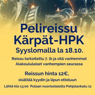 Pelireissu Ouluun Kärpät - HPK peliin