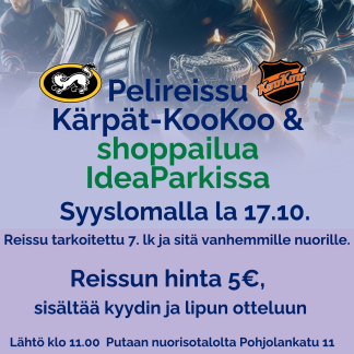 Shoppailu IdeaParkissa & Kärppä-peli